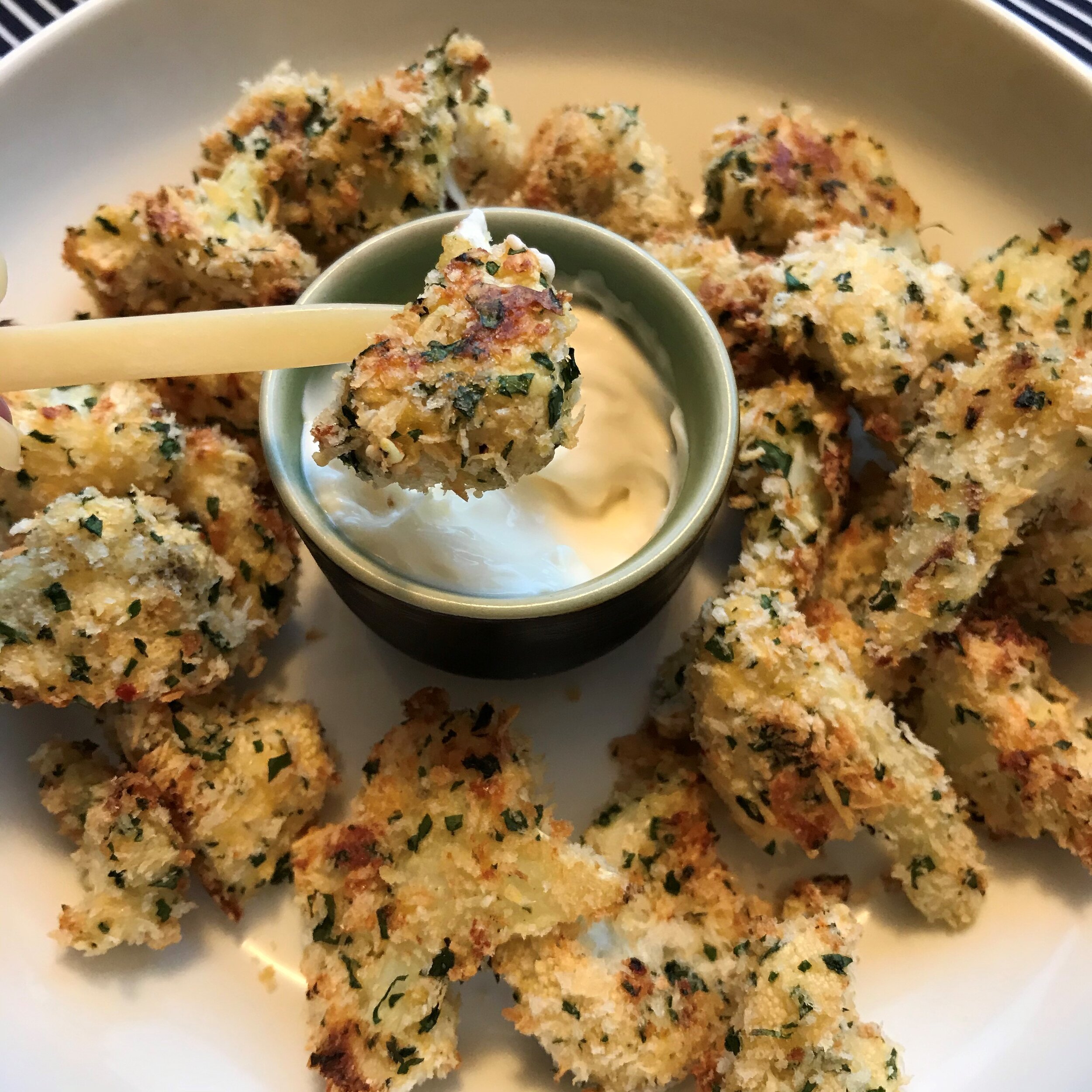 Oven-baked Crispy Cauliflower Bites