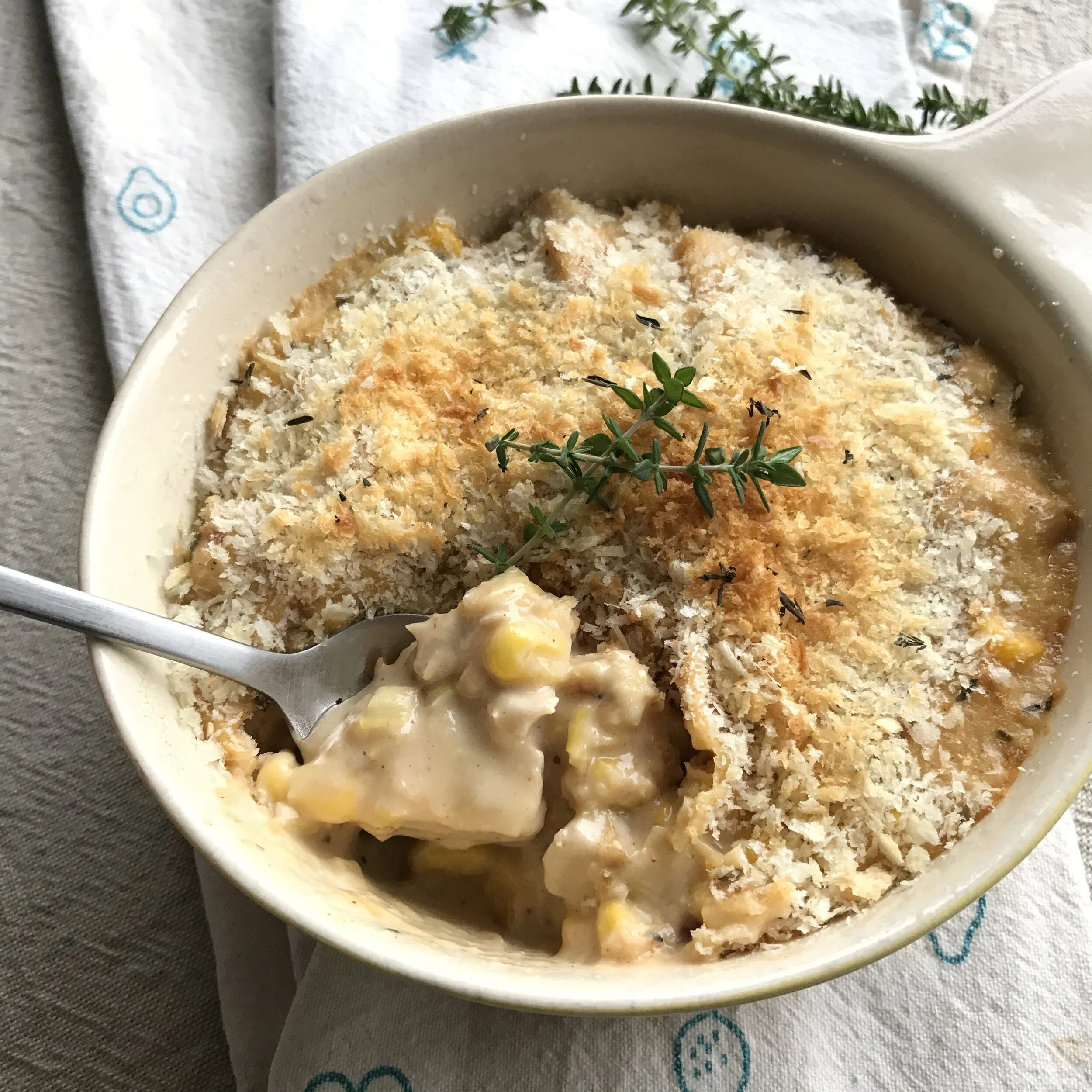 Speedy Chicken, Leek &amp; Sweetcorn Bake