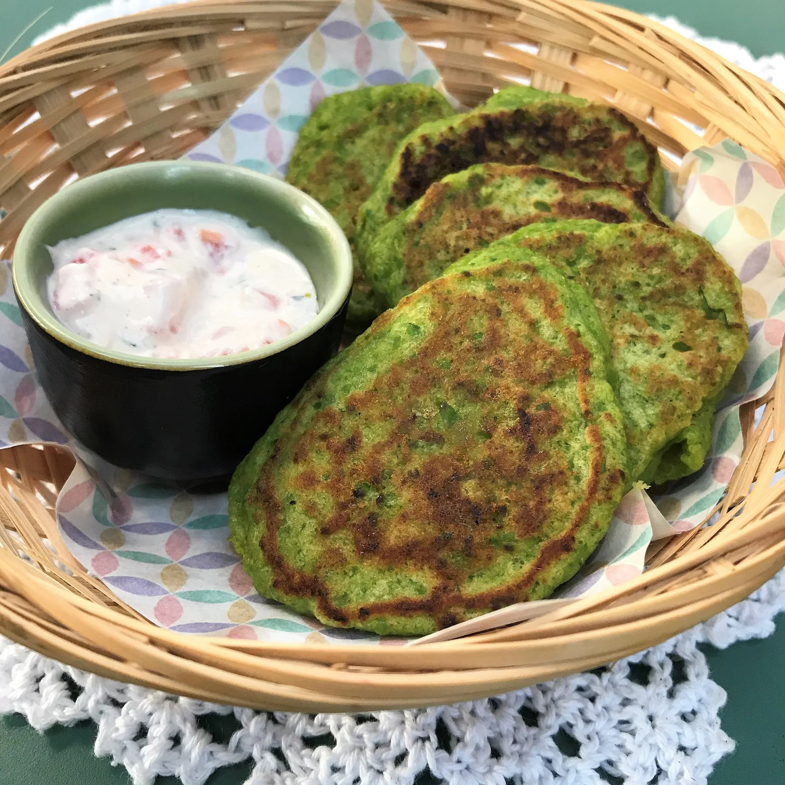 Pea &amp; Parmesan Pancakes