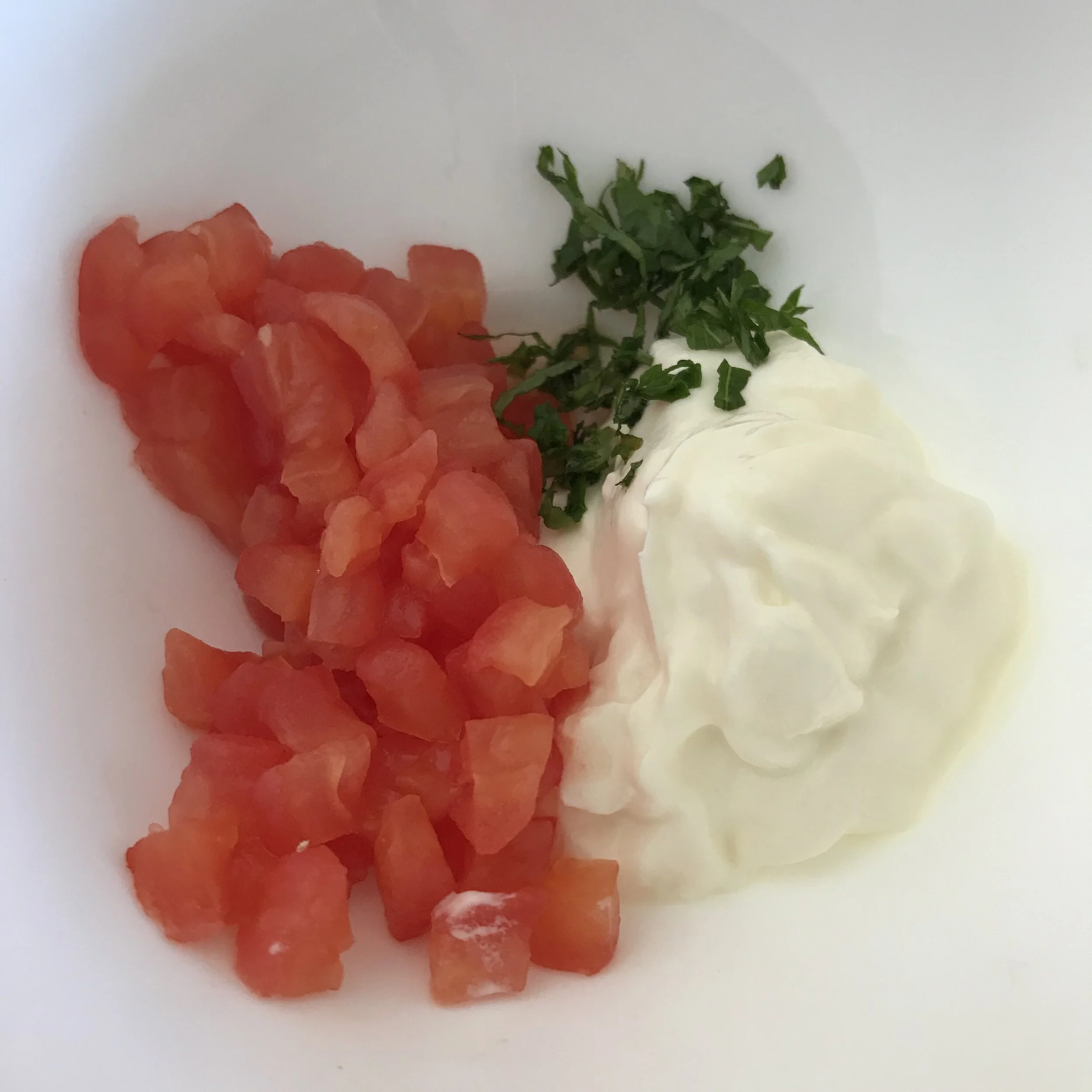 Refreshing mint pair well with the Pea Pancakes :)