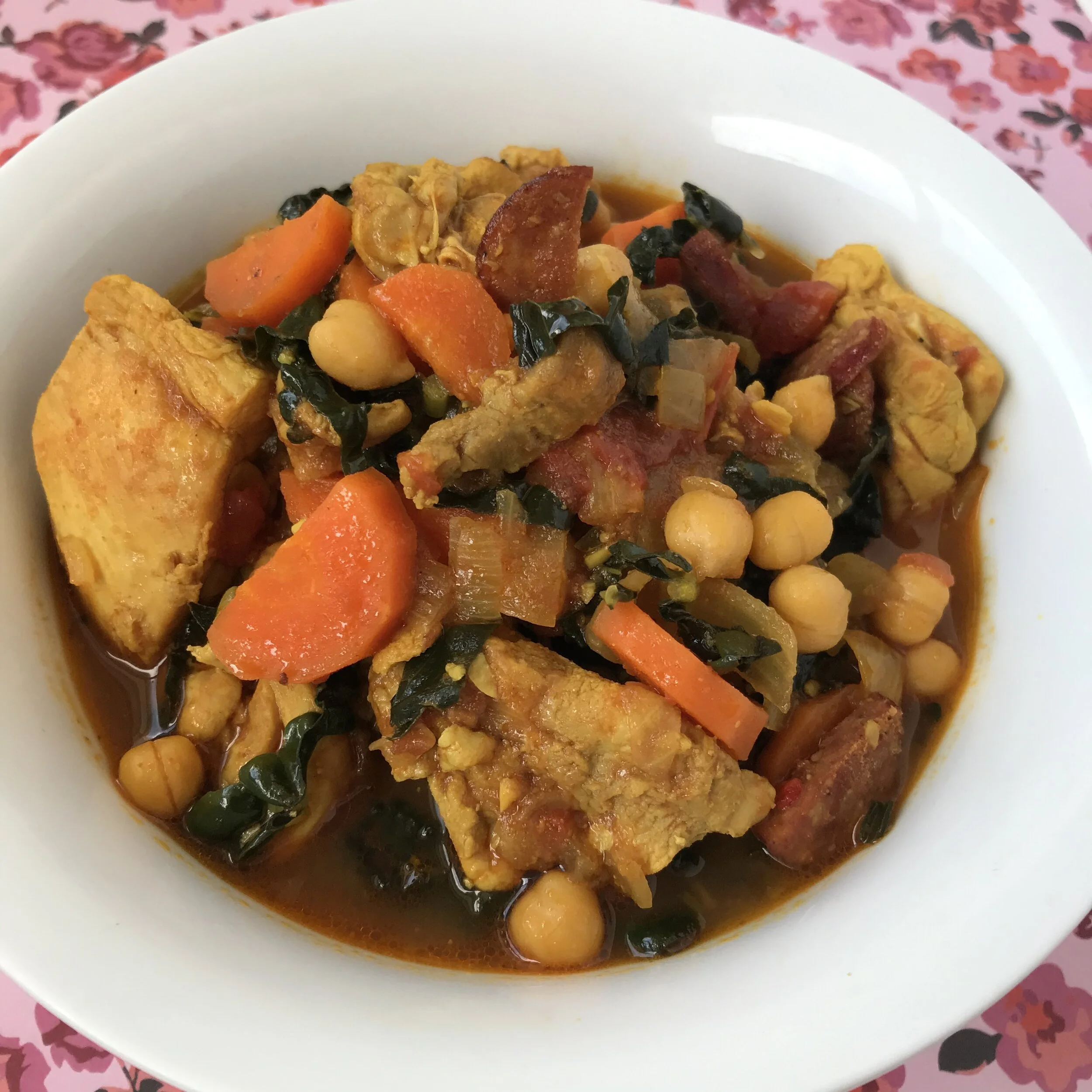 Chicken, Chorizo &amp; Chickpea Stew