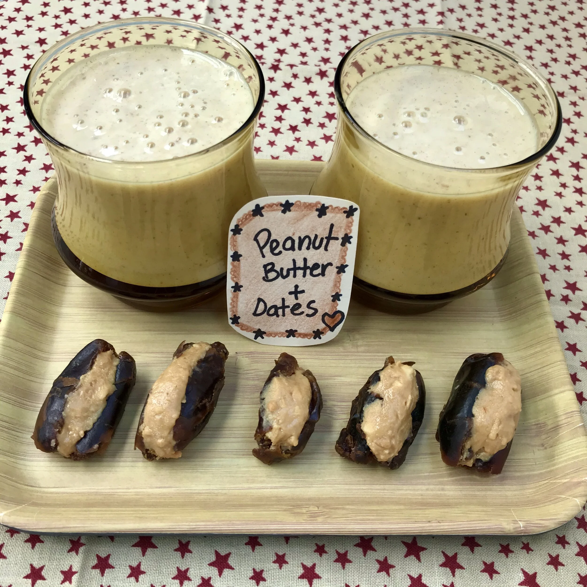 Peanut Butter &amp; Date Smoothie &amp; Bites