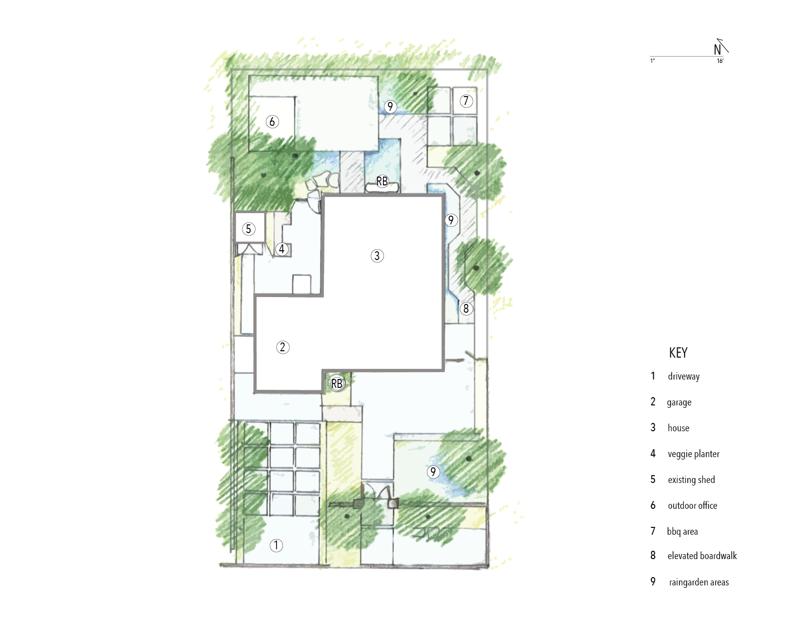 Site plan from FWL offices