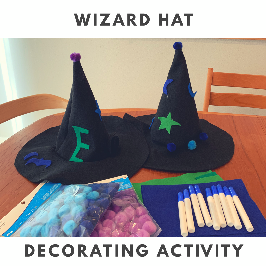 Wizard hat decorating activity
