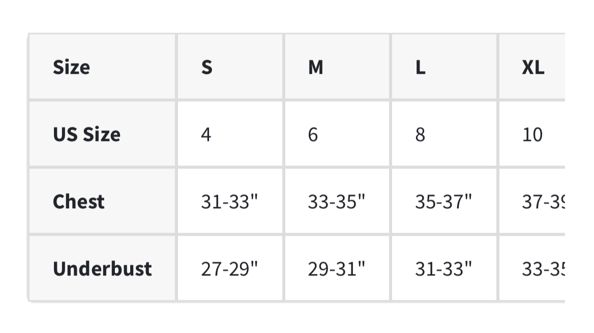 Rhone Size Chart