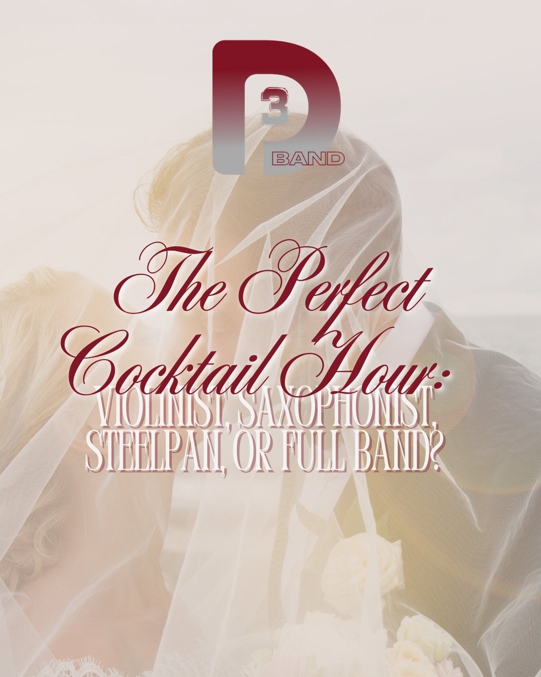 Elevate Your Wedding Cocktail Hour with Live Music 🥂✨

Create an unforgettable atmosphere with the perfect live music selection:

🎻 Violin &ndash; Timeless and romantic melodies
🎷 Saxophone &ndash; Sophisticated and soulful tones
🥁 Steelpan &ndas