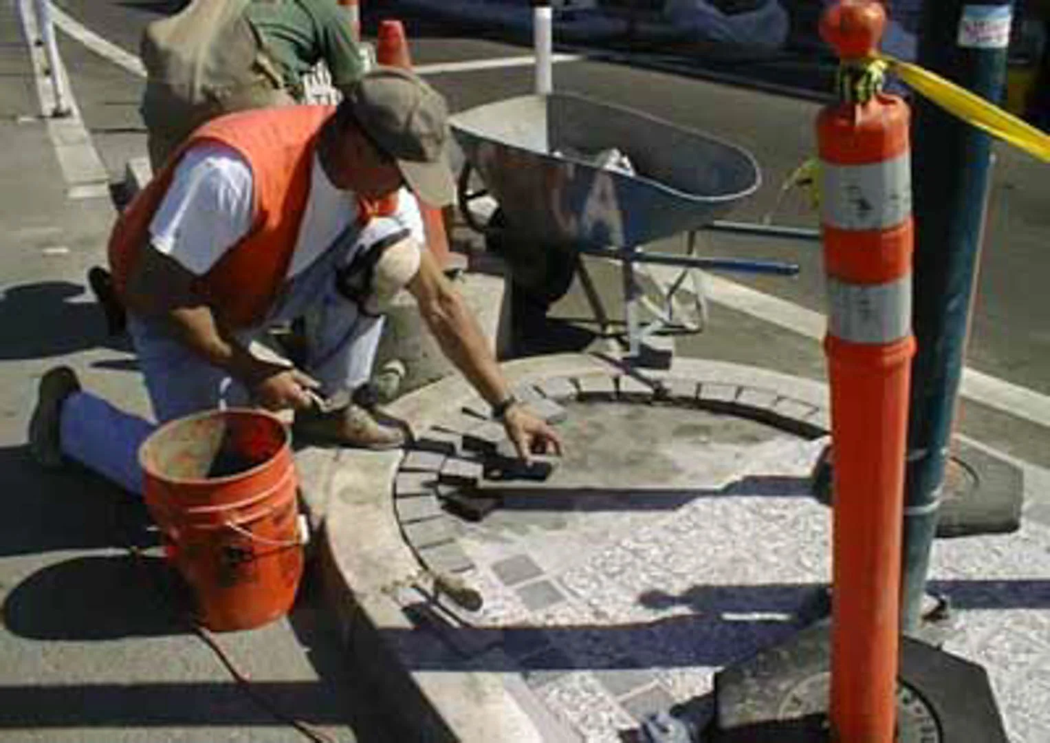 Project: Fisherman's Wharf Trolley Car Location: San Francisco, California Description: This photo shows paving at Fisherman's Wharf in San Francisco.