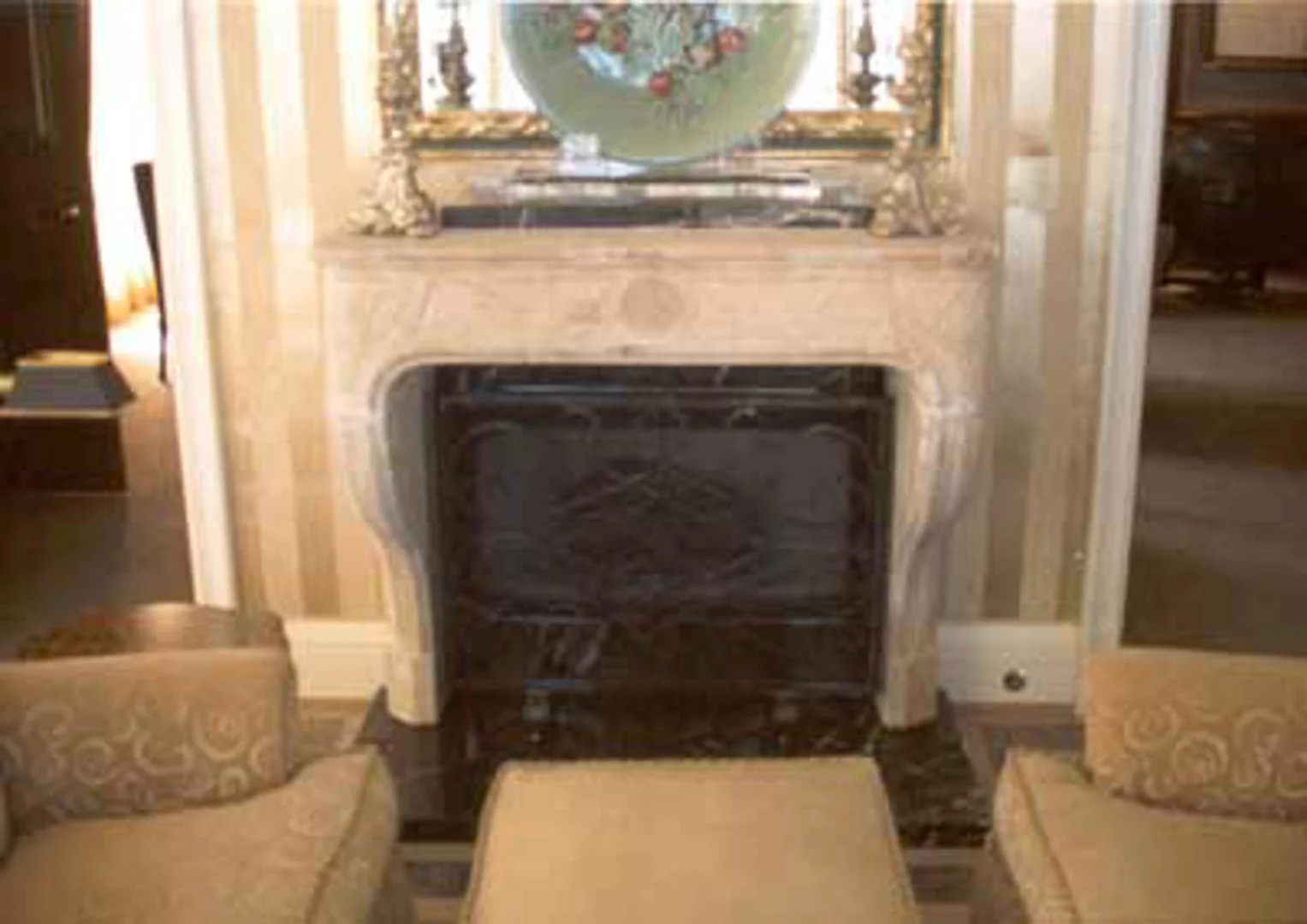 Project: Caesars Palace Hotel Location: Las Vegas, Nevada Description: This is another example of carved marble fireplaces made to custom specifications for a hotel luxury suite.