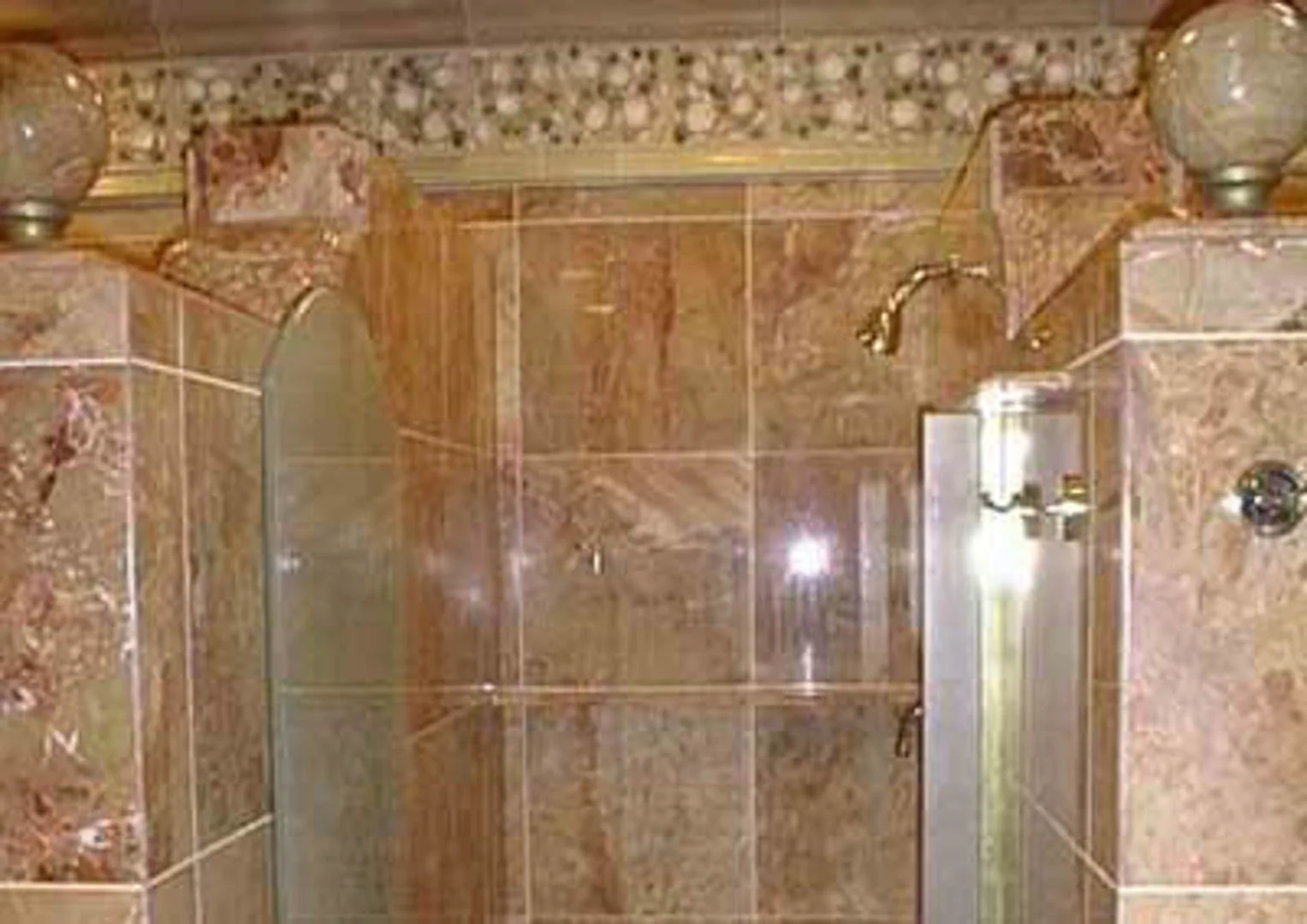 Project: The Bellagio Hotel Location: Las Vegas, Nevada Description: Notice the trim on the wall made from real shells and ocean sand.