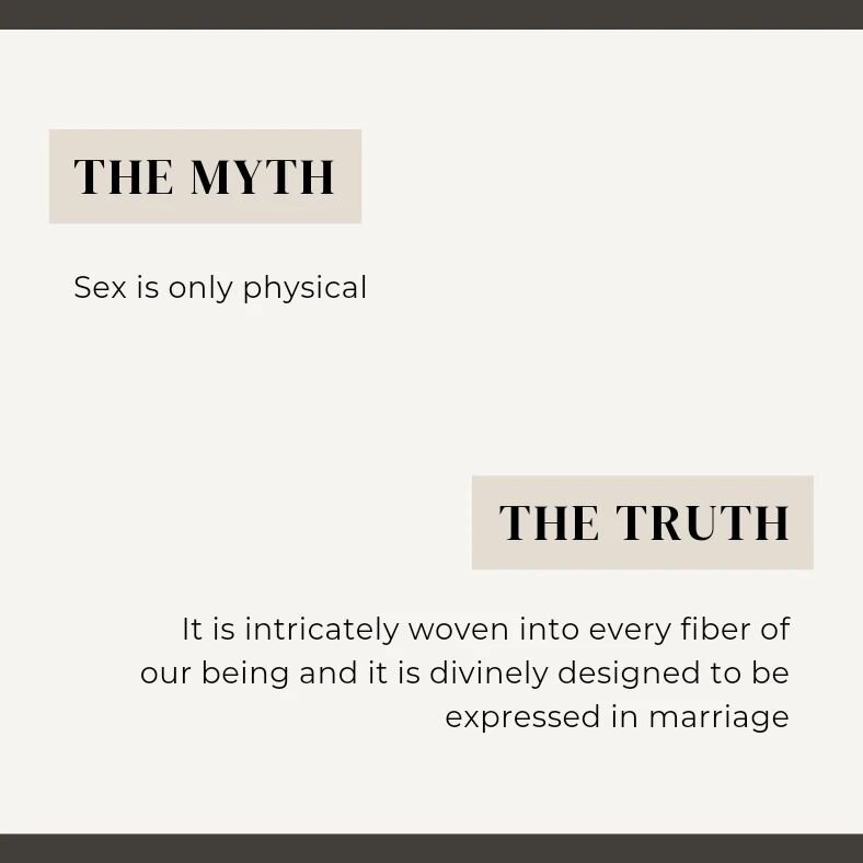 Last week we tackled this myth - join us this Friday at 7:30pm as we continue the conversation about love, sex, and dating. It's more than we think...