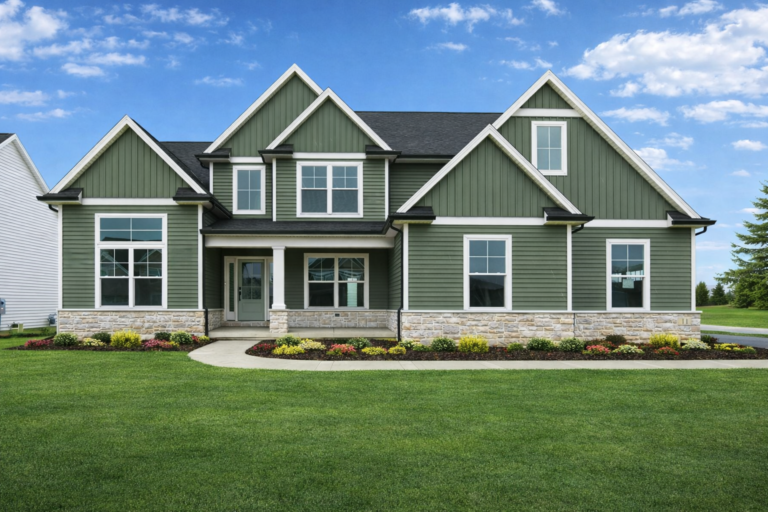 The Canterbury 5: Exterior (Side Load Garage)