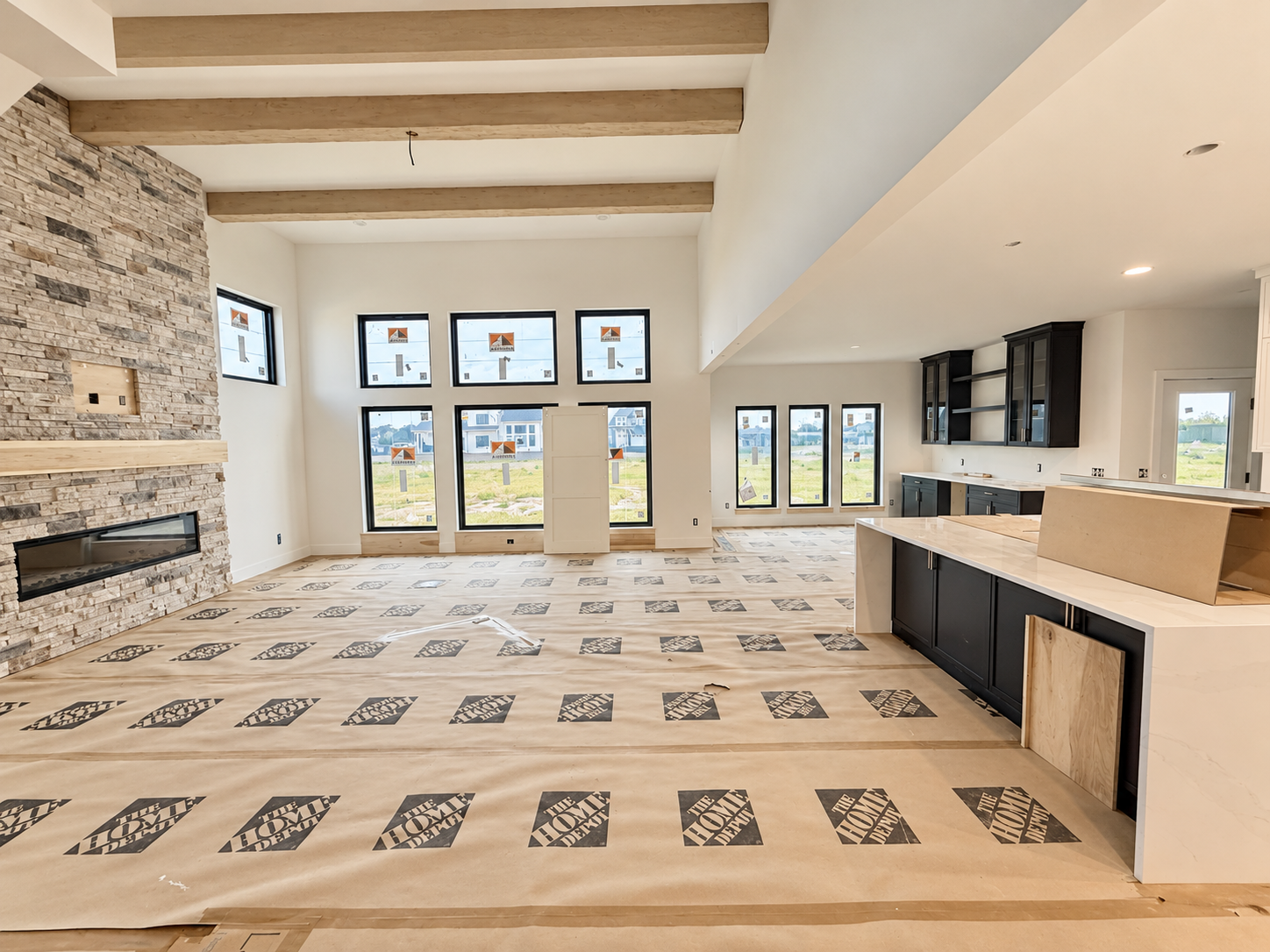 The Modern Kenwood: Great Room Construction Progress