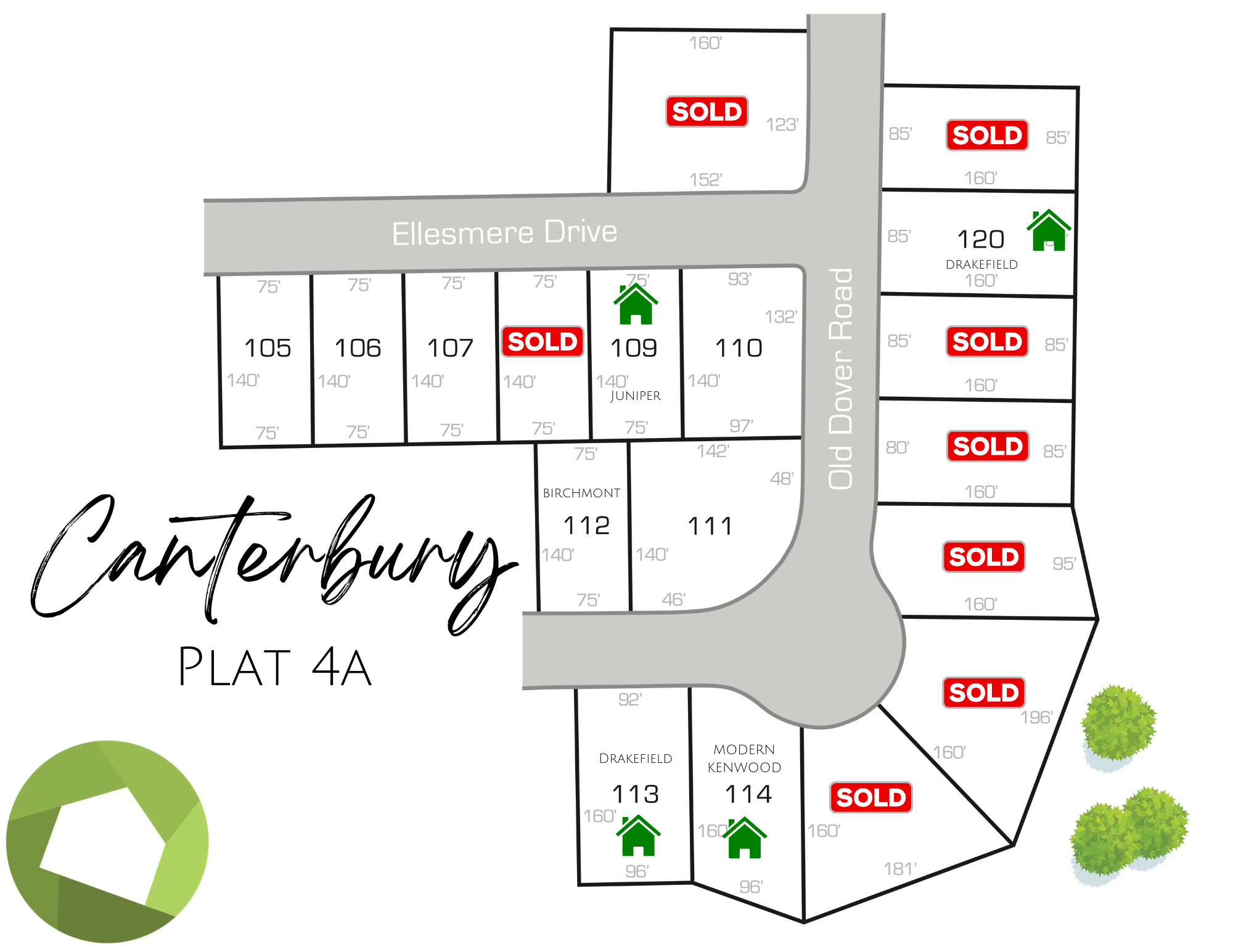 Neighborhood living at its finest: cul de sac and privacy 