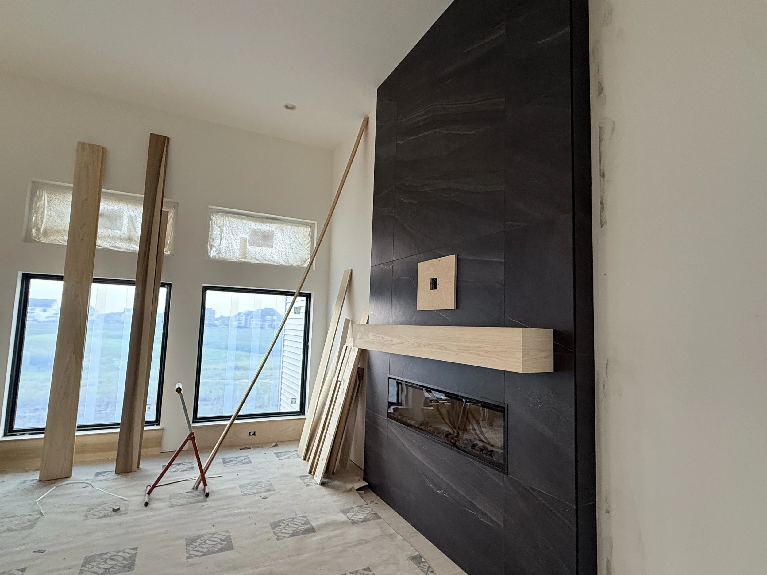 The Rosemont: Fireplace detail 