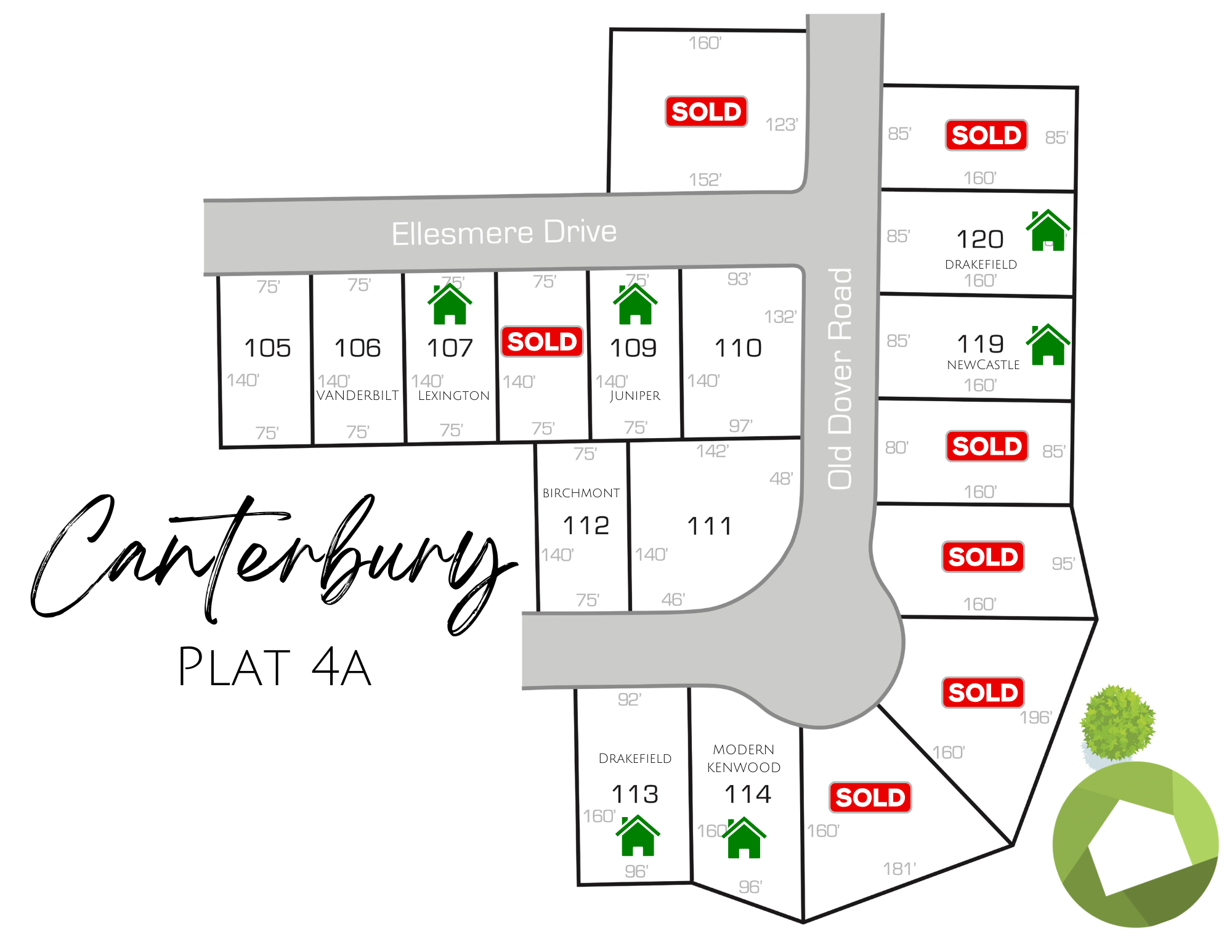 Neighborhood living at its finest: cul de sac and privacy 