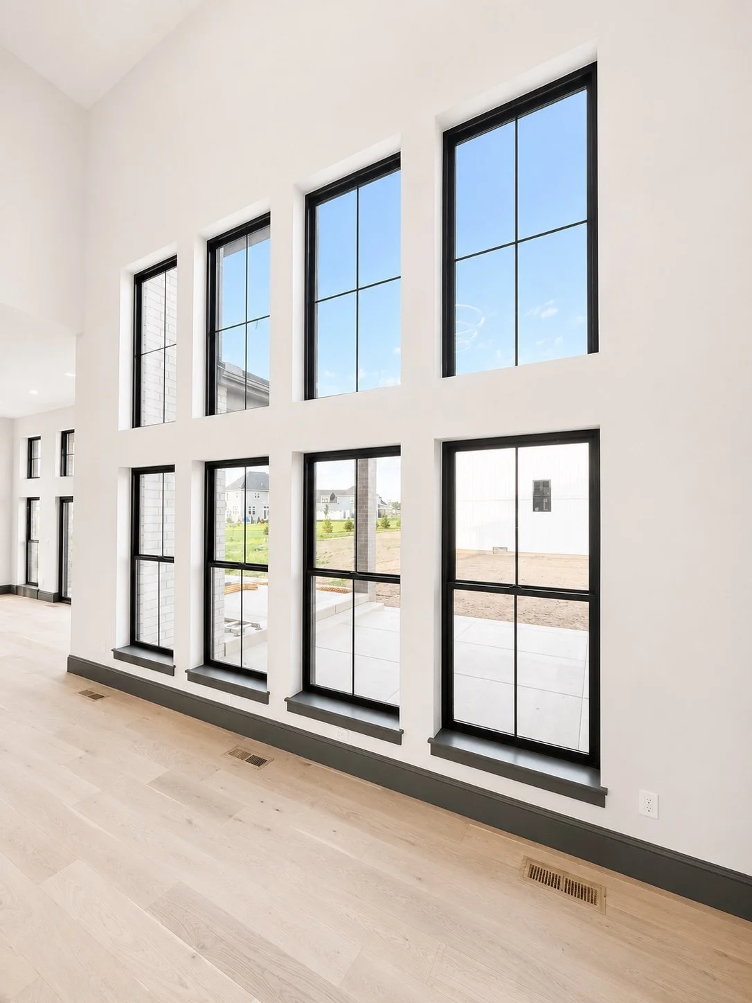 Designer living space in Saba Signature Homes model home