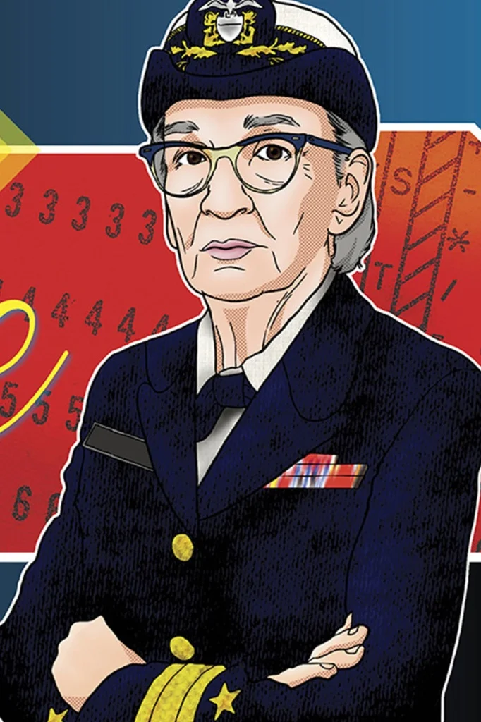 A tribute to Rear Admiral Grace Hopper, created by the Military Officers' Association of America. Credit: MOAA