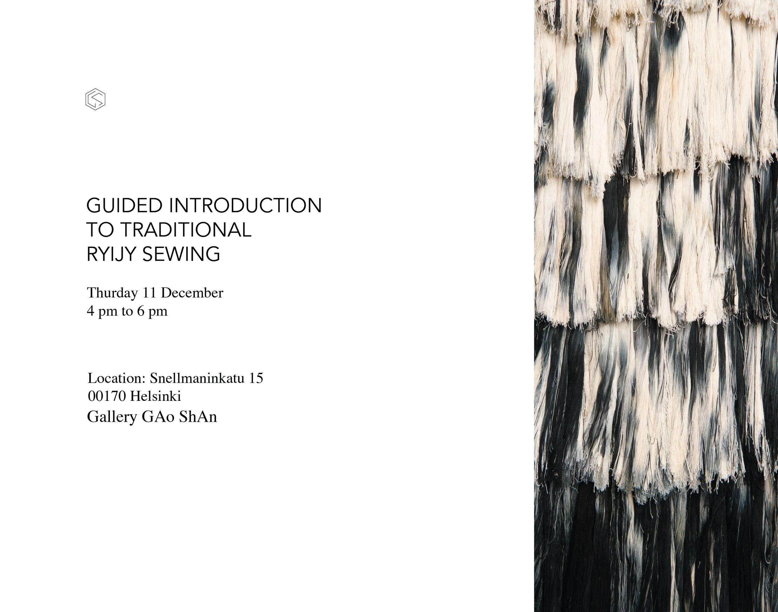 Guided introduction to traditional ryijy sewing