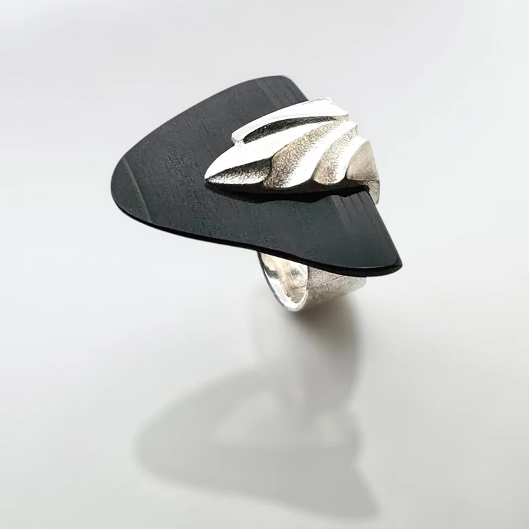  Zoltan Popovits vintage jewelry ring silver 