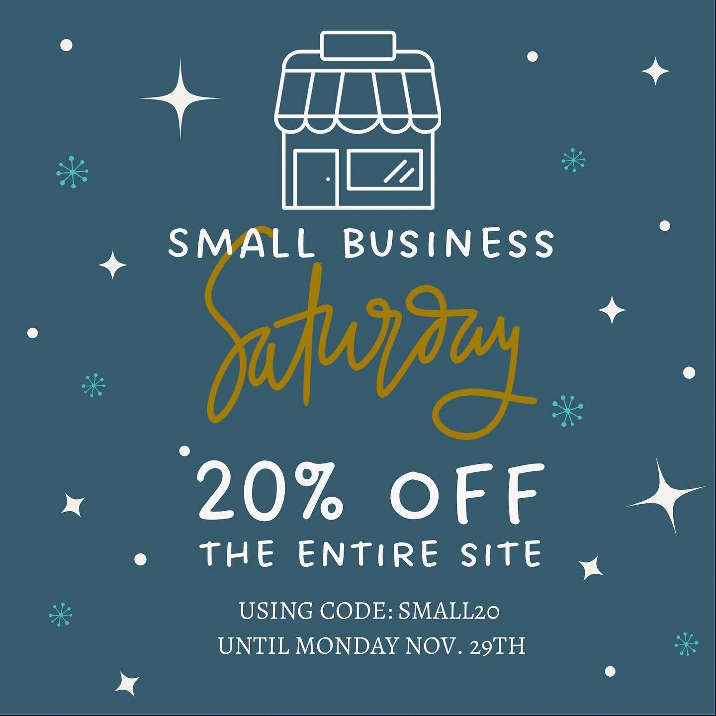 ✨ Small Business Saturday ✨ 20% off the entire website! Using code SMALL20 #smallbusinesssaturday #smallbusinesssupport #alukepaperie #shopsmall