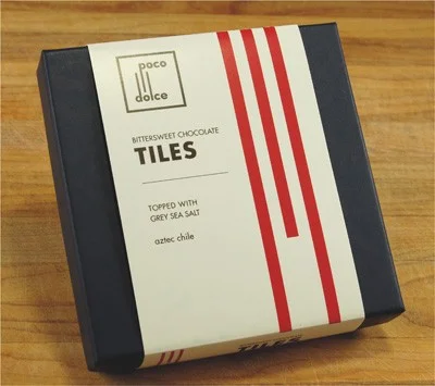 Poco Dolce Bittersweet Chocolate Tiles - Aztec Chile