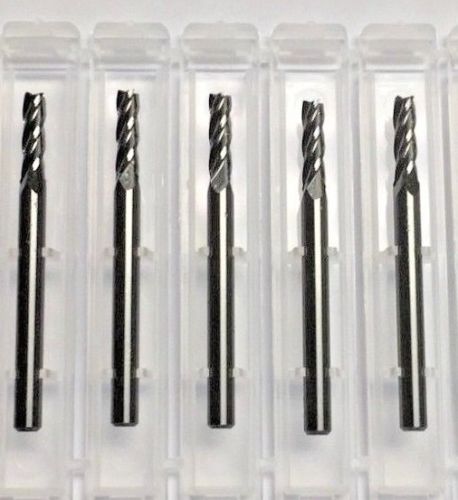 7/64" Dia x 3/8" Cut 2 Flute Ball Carbide End Mill Made in the USA 5-Pack A23 