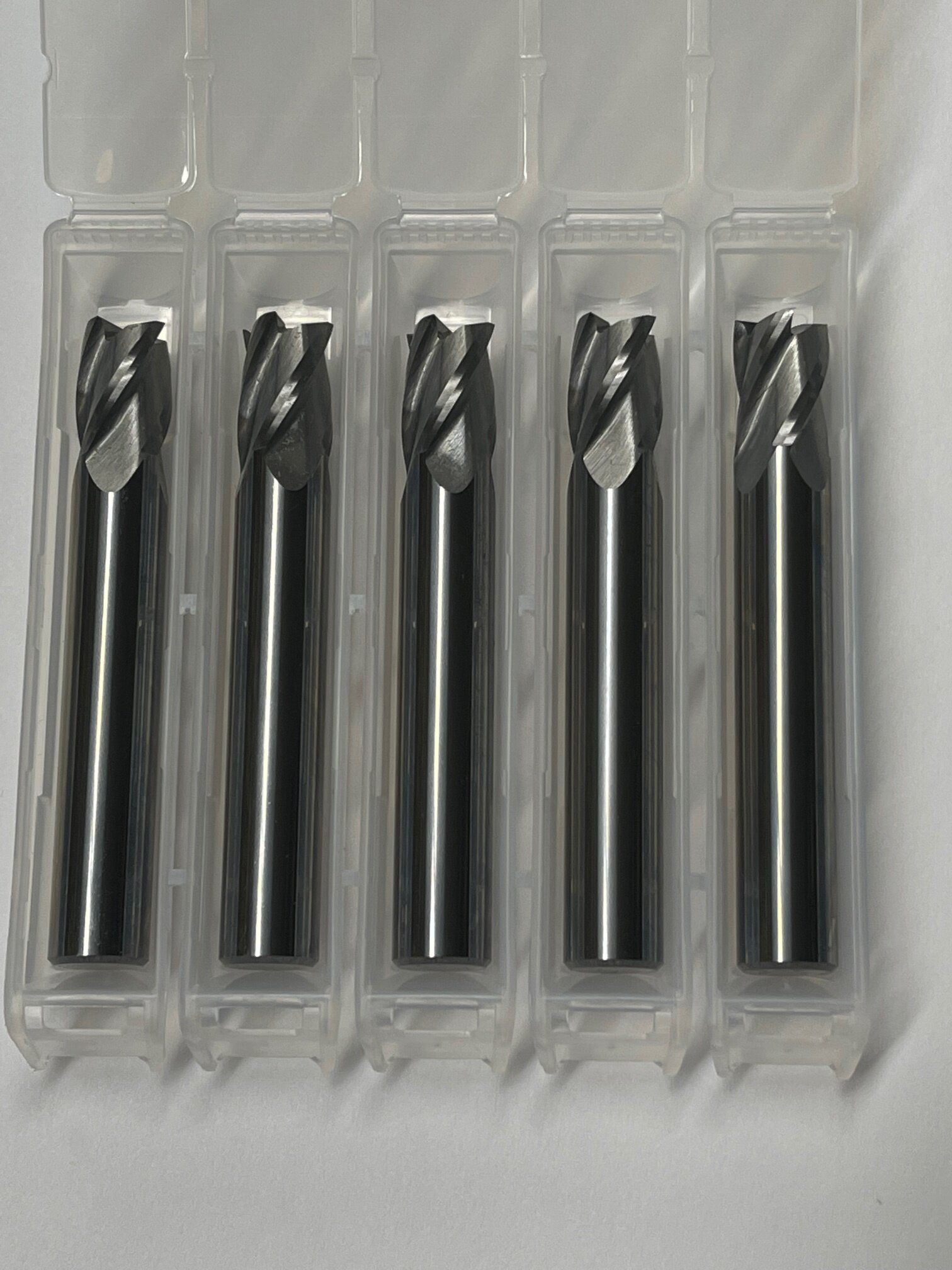 3/8" Dia x 1/2" Cut x 2-1/2" OAL x 0.004" Rad 4 Flute Carbide End Mill (10 Pack)