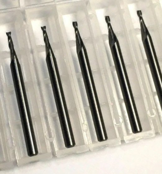 1/16" Dia x 3/16" Cut 2 Flute Square End Carbide End Mill USA 5-Pack USA A9