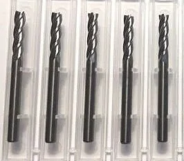 1/8" Dia x 1/2" Cut 4 Flute Square End Carbide End Mill 5-Pack USA B2