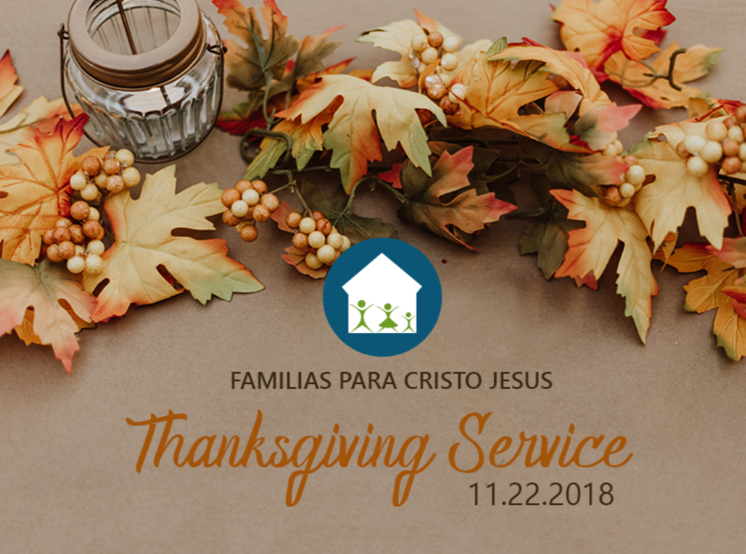 Thanksgiving Day Dinner /  Cena de Acción de Gracias