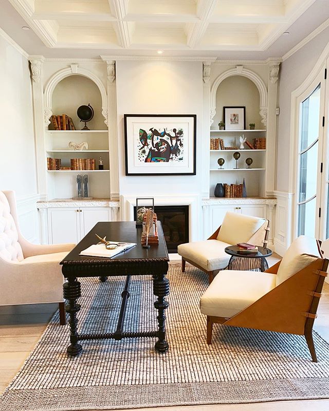 When you work from home 90% of the time, you have to have a beautiful home office to get creative in. -jLx #HomeOffice #OfficeGoals #BeverlyHills #ForSale #DesignInspo