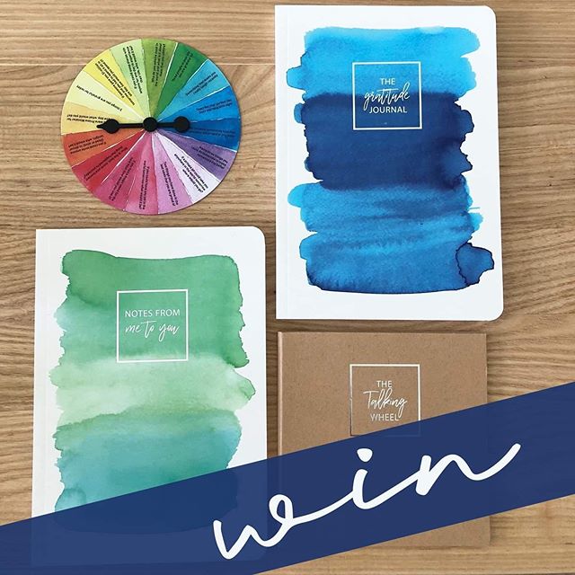 💙 who wants to win a Kind Mind Pack? It contains our Gratitude Journal, the Notes from me to you Journal and the Talking Wheel 💚 tag a friend and tell us what or who you are grateful for today and it could be yours. 💙 winner announced Monday 21st 