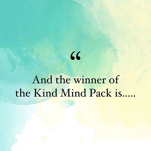 💙 thank you all for your lovely comments.. I loved reading them all... @the_nurturing_social_worker you have won The Kind Mind Pack! Congratulations 💚