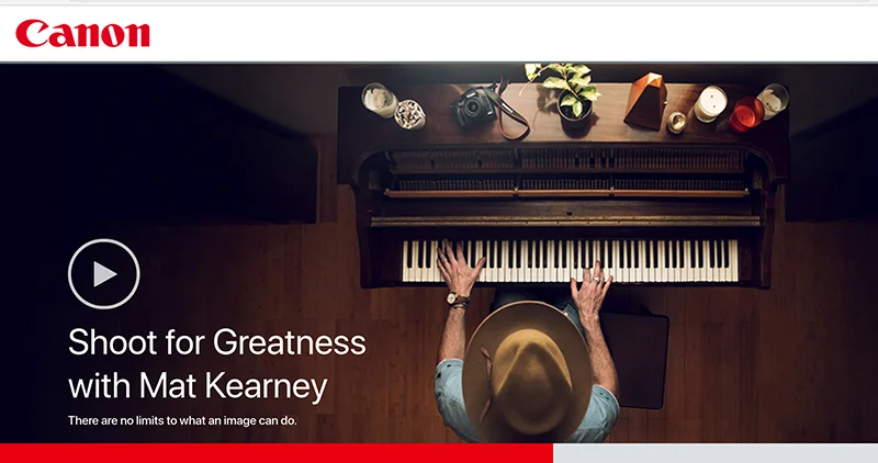 Mat Kearney for Canon Camera