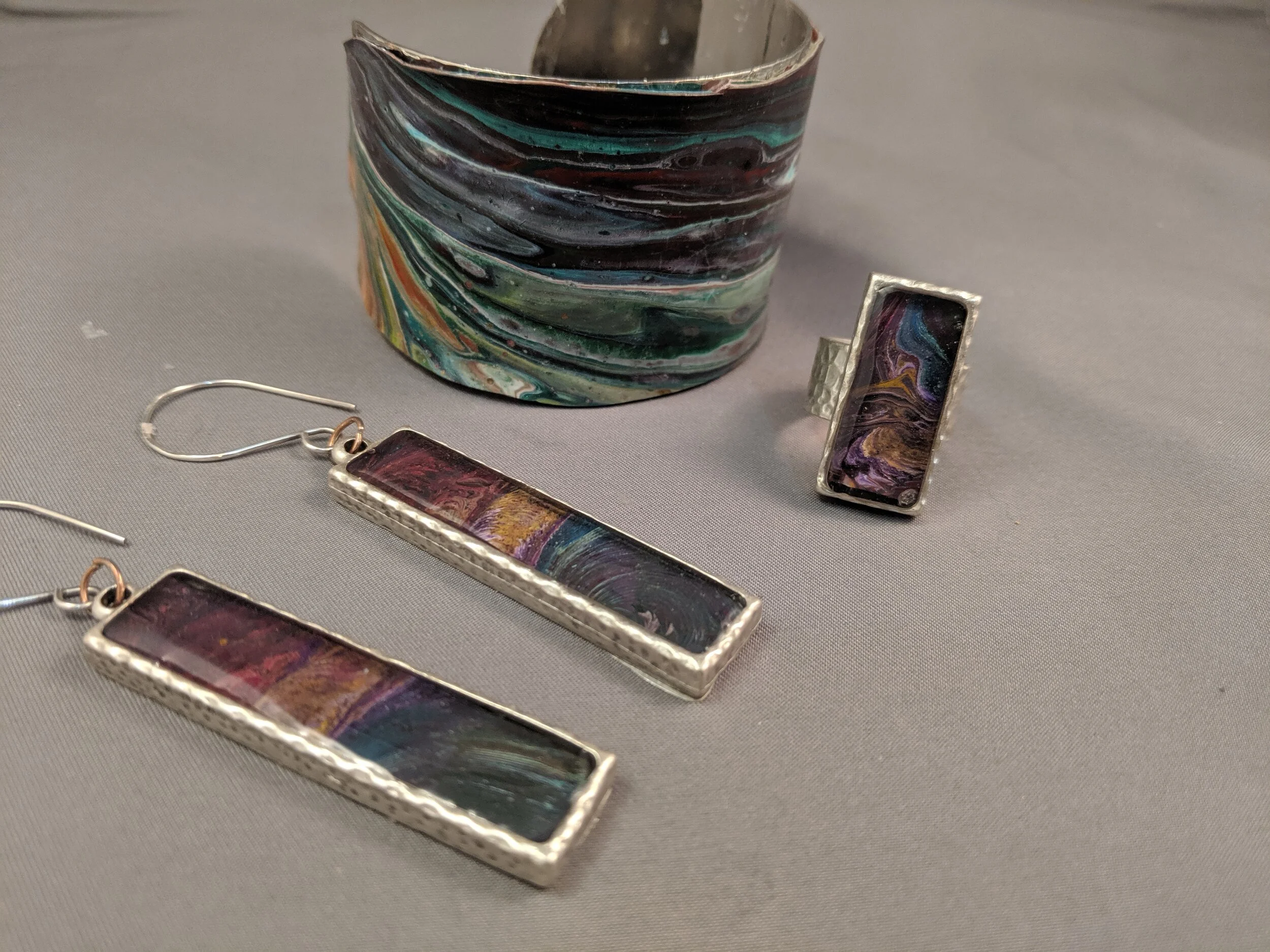 Wearable Art - Rainbow Cuff