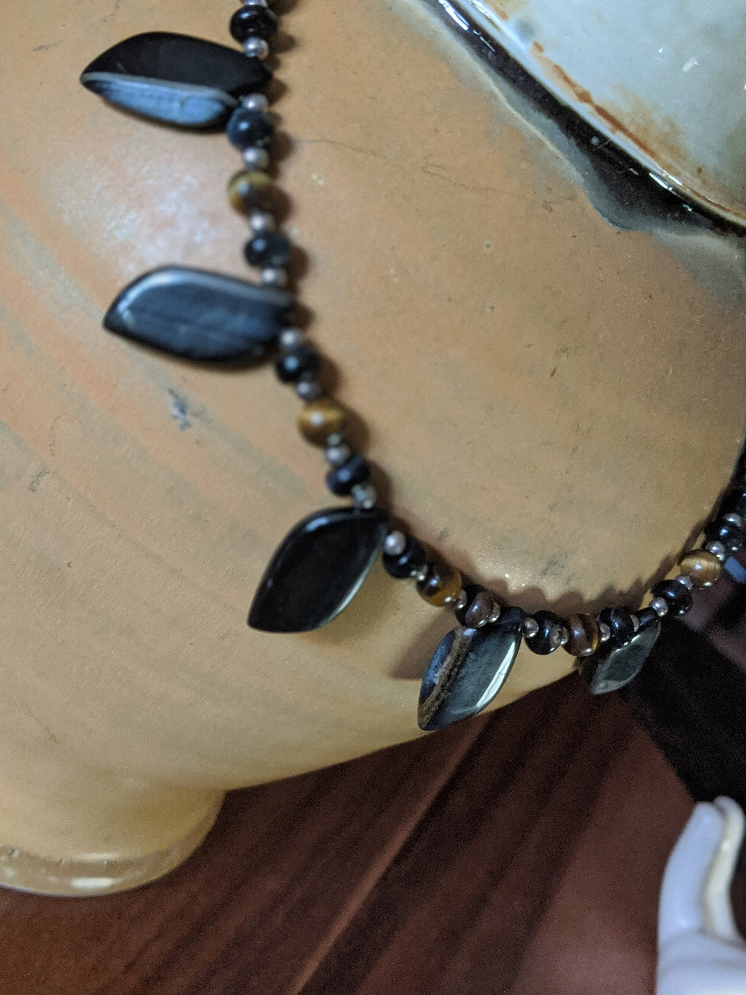 Hawk's Eye Gemstone Necklace