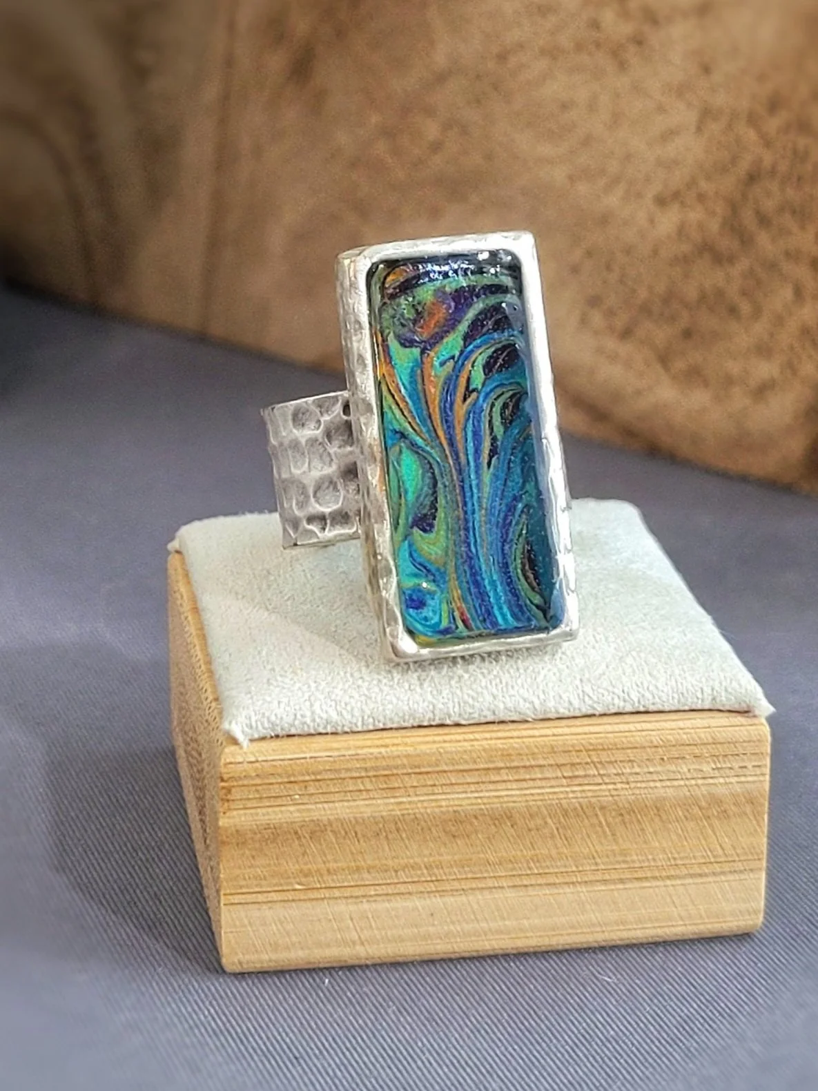 Adorn Bright Paisley Silver Ring