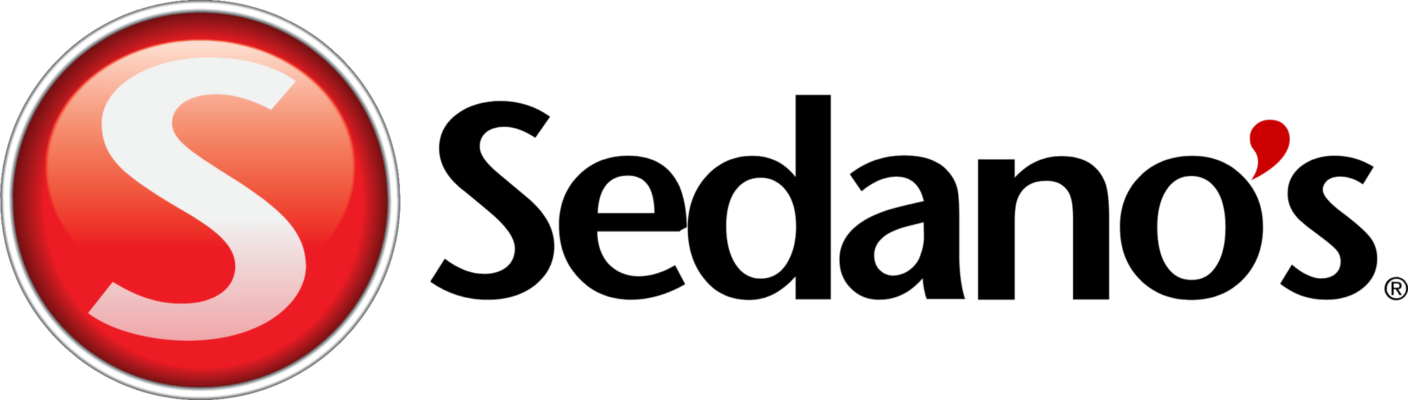 Logo of Sedano's, a supermarket chain in South Florida with a red circular icon containing a white S, and the words 'Social Search' in black text with a red apostrophe.