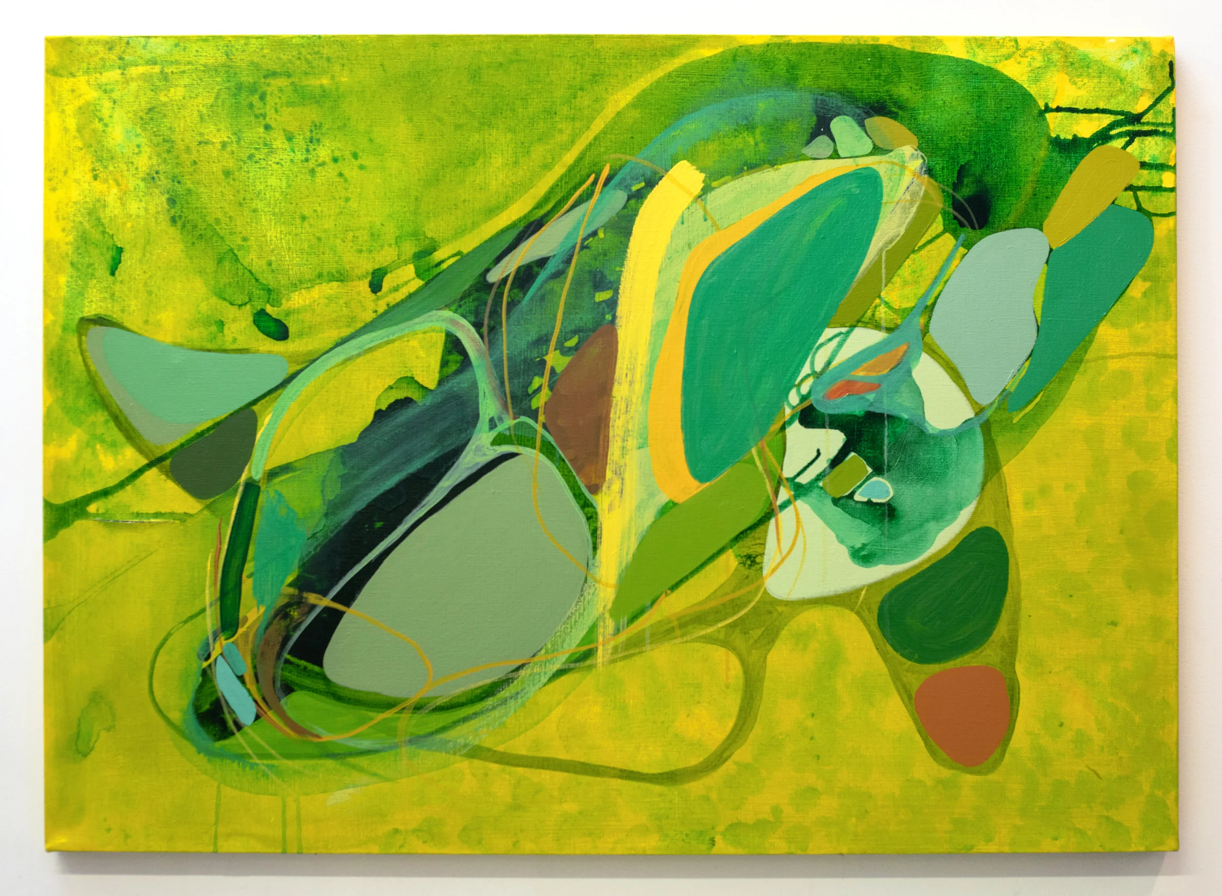 Potential Nest Wall (East), 2018, Acrylic on canvas, 58” x 34”