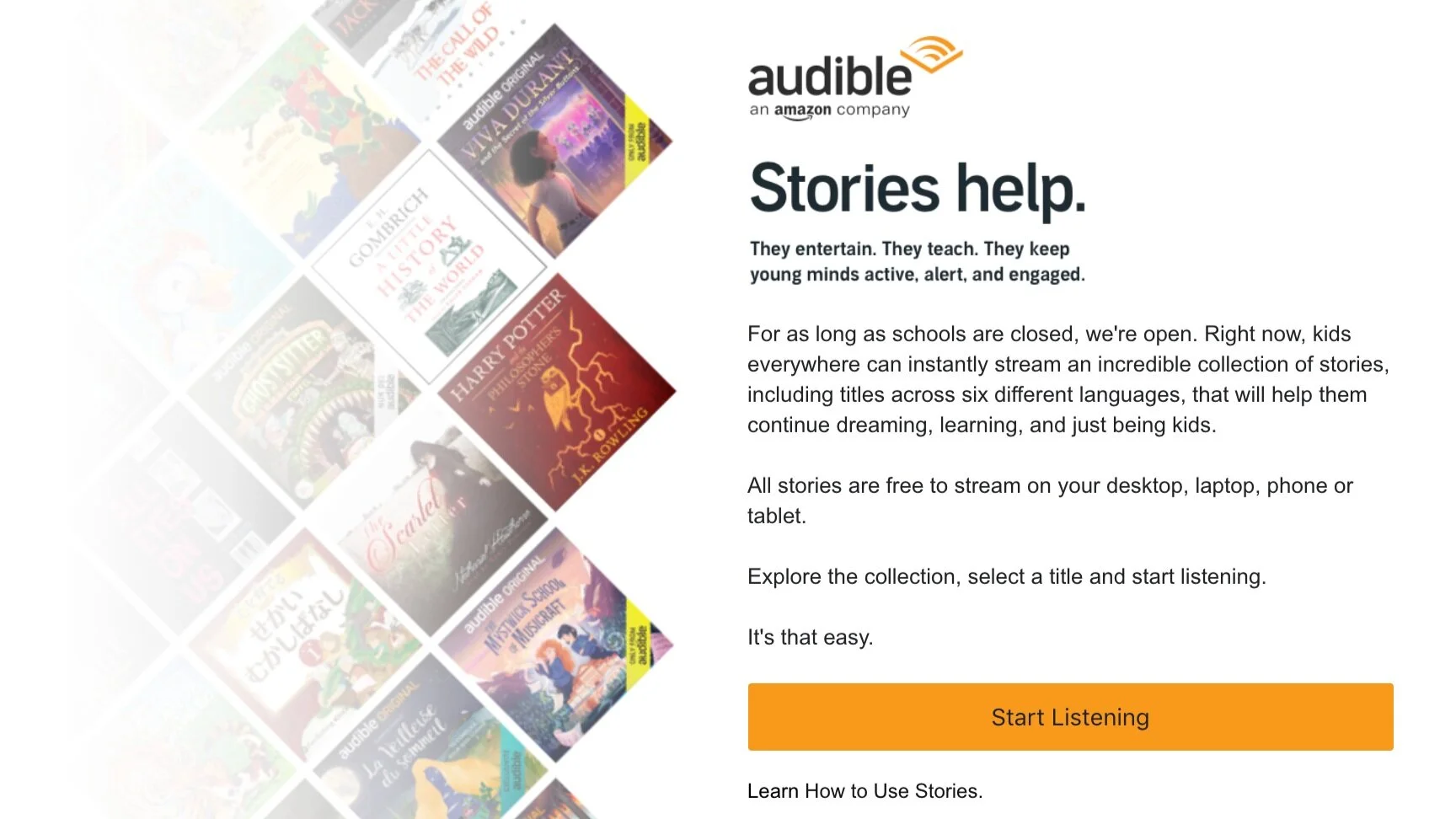 Audible Stories for KIDS
