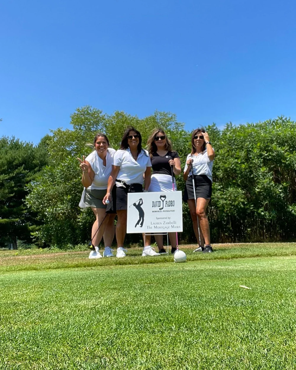 Needless to say I will be sticking with MORTGAGES 🫠
Golf wasn&rsquo;t my hidden talent BUT we had the best day for a beautiful cause! @davidpadro.memorialfoundation 
⛳️🤍⛳️🤍⛳️
I had the honor of sponsoring the 12th hole and @amgonzalez0602 @lisazam