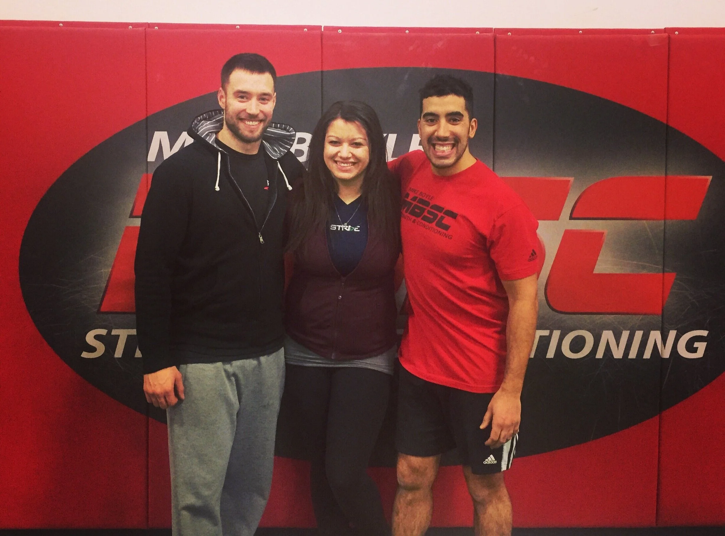 with Kevin Carr and Marco Sanchez, at Mike Boyle Strength and Conditioning