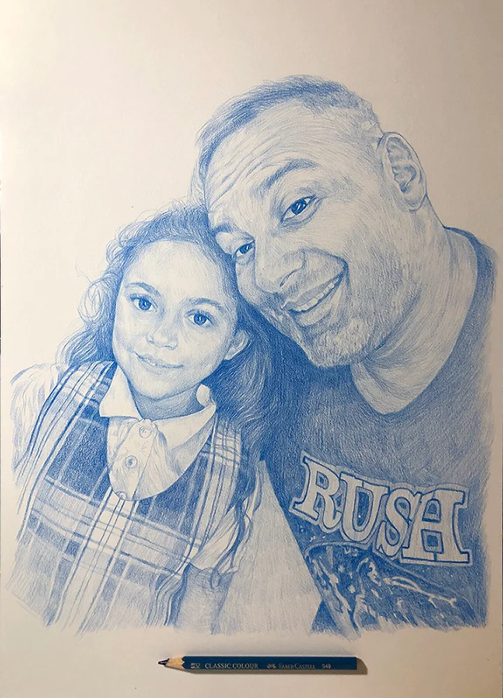Russel Peters and his daughter Crystianna Marie