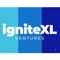 Logo for igniteXL Ventures on a blue gradient background.