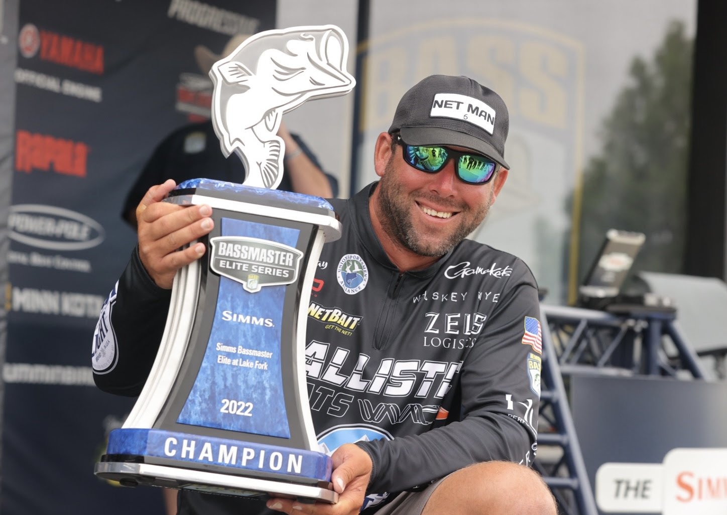 Lee Livesay of Longview, Texas, has won the 2022 Simms Bassmaster Elite at Lake Fork with a four-day total of 113 pounds, 11 ounces. Photo by Seigo Saito/B.A.S.S.