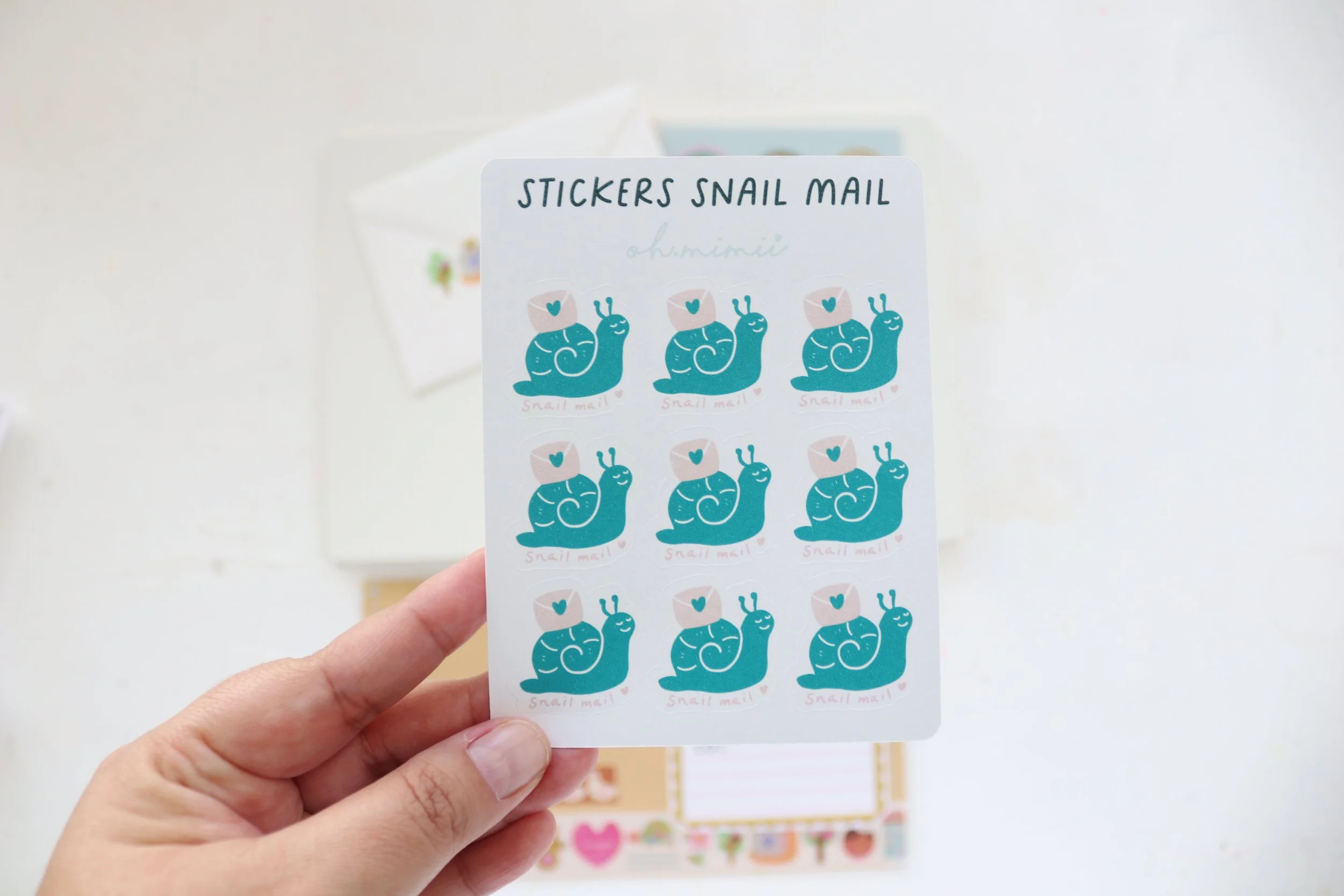 Snail mail sticker sheet  ♡ Oh Mimi