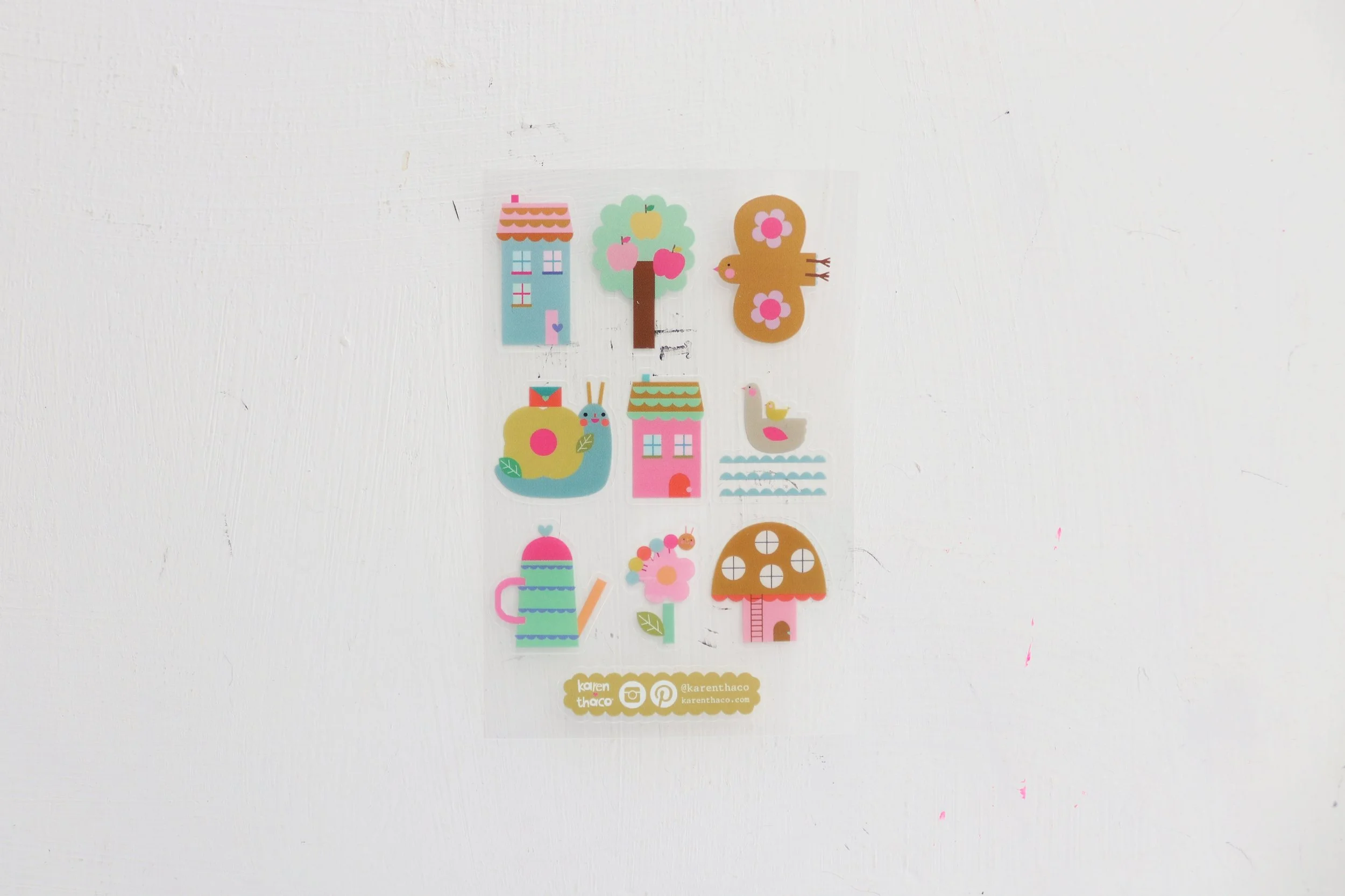 Clear sticker sheet - neighborhood