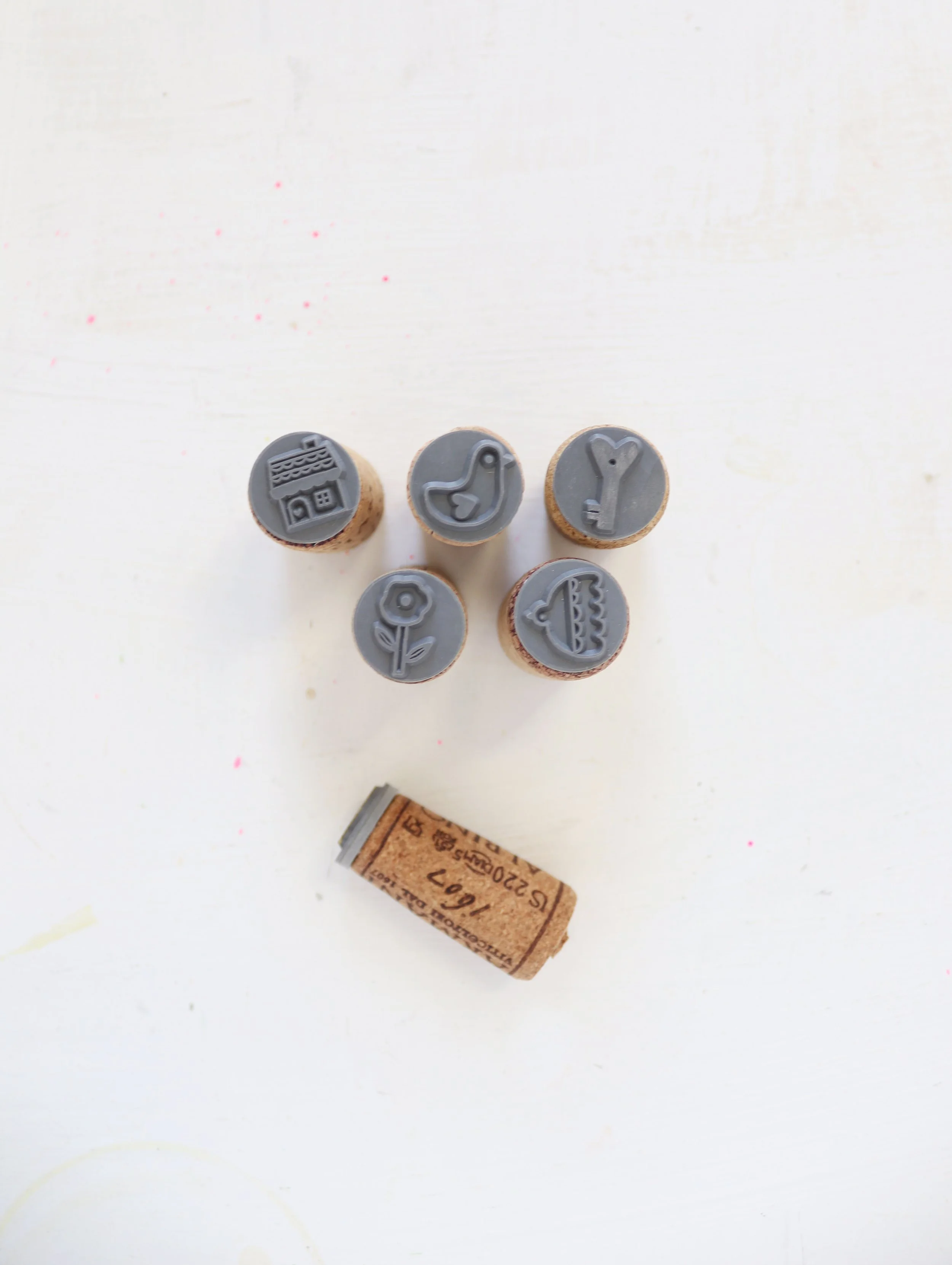 mini rubber stamp set
