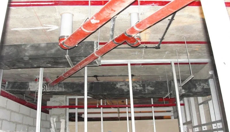 Figure 6 Drain points are scattered across the floor plate.