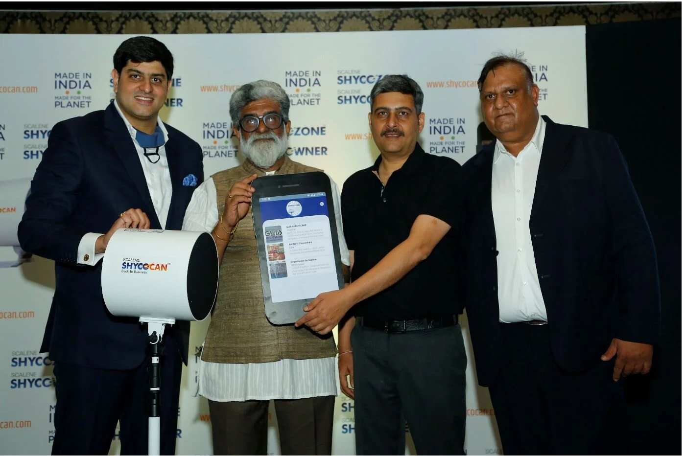 Organization De Scalene Foundation launches the SHYCOZONE Mobile Application to locate SHYCOCAN devices in safe zones against protection from possible viral particle transmission. 